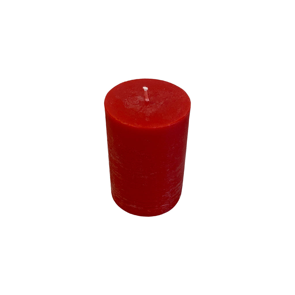 Blok lys - Rød (7cm i diameter)