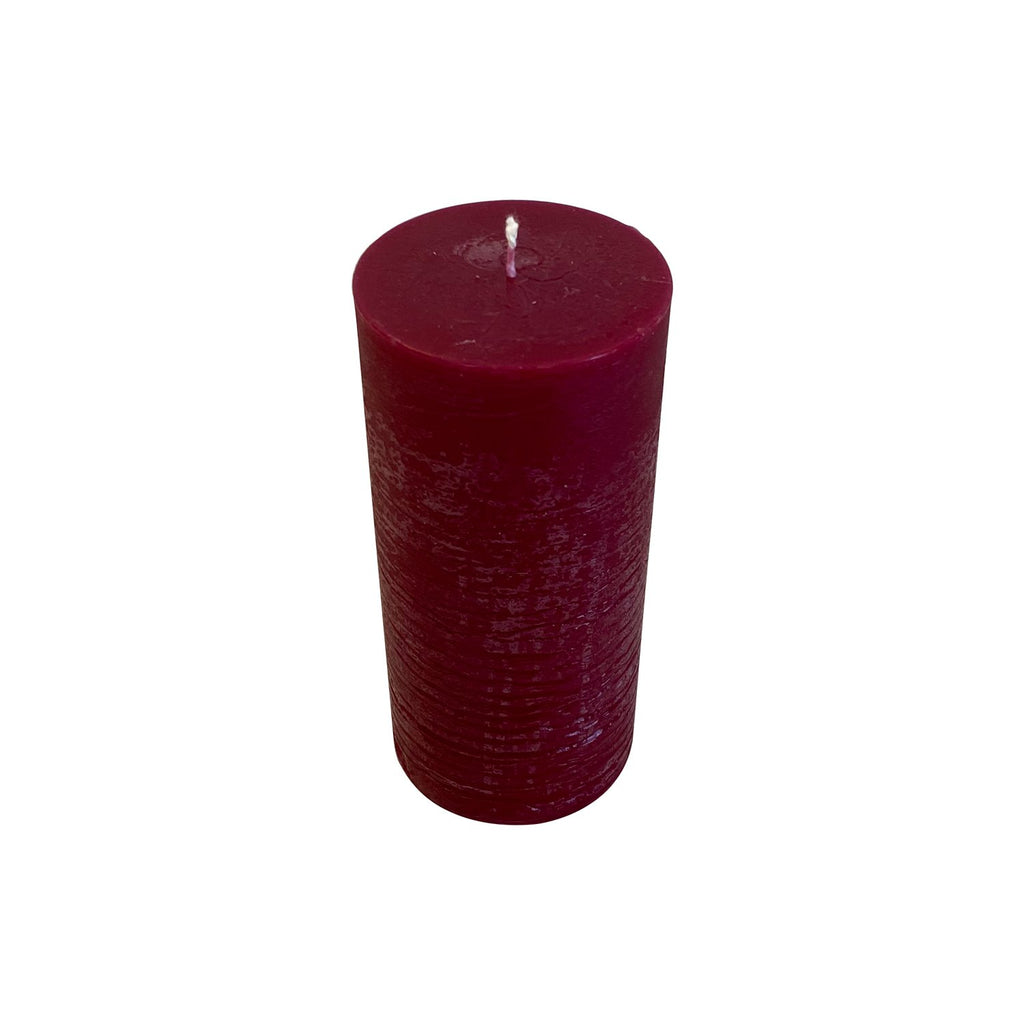 Blok lys - Vinrød (6cm i diameter)